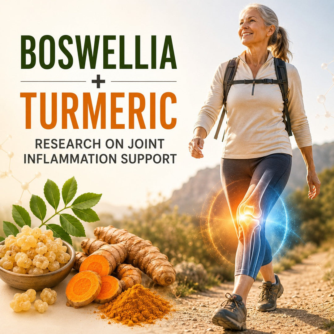 Boswellia and turmeric botanicals supporting joint health through dual anti-inflammatory pathways