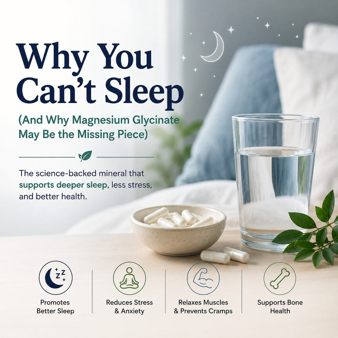 Why you can't sleep - magnesium glycinate for better rest