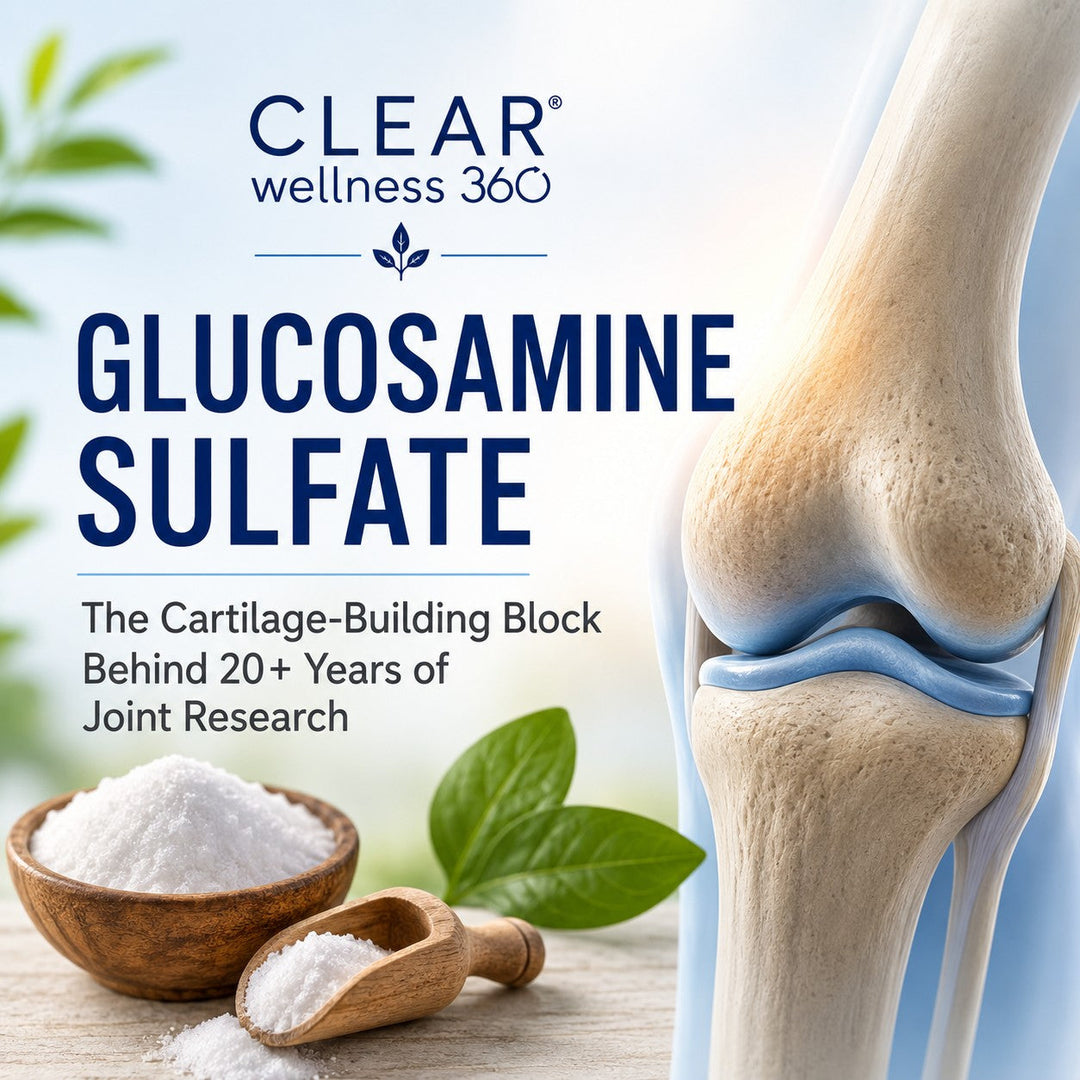 Glucosamine sulfate supplement ingredient supporting cartilage structure and joint health