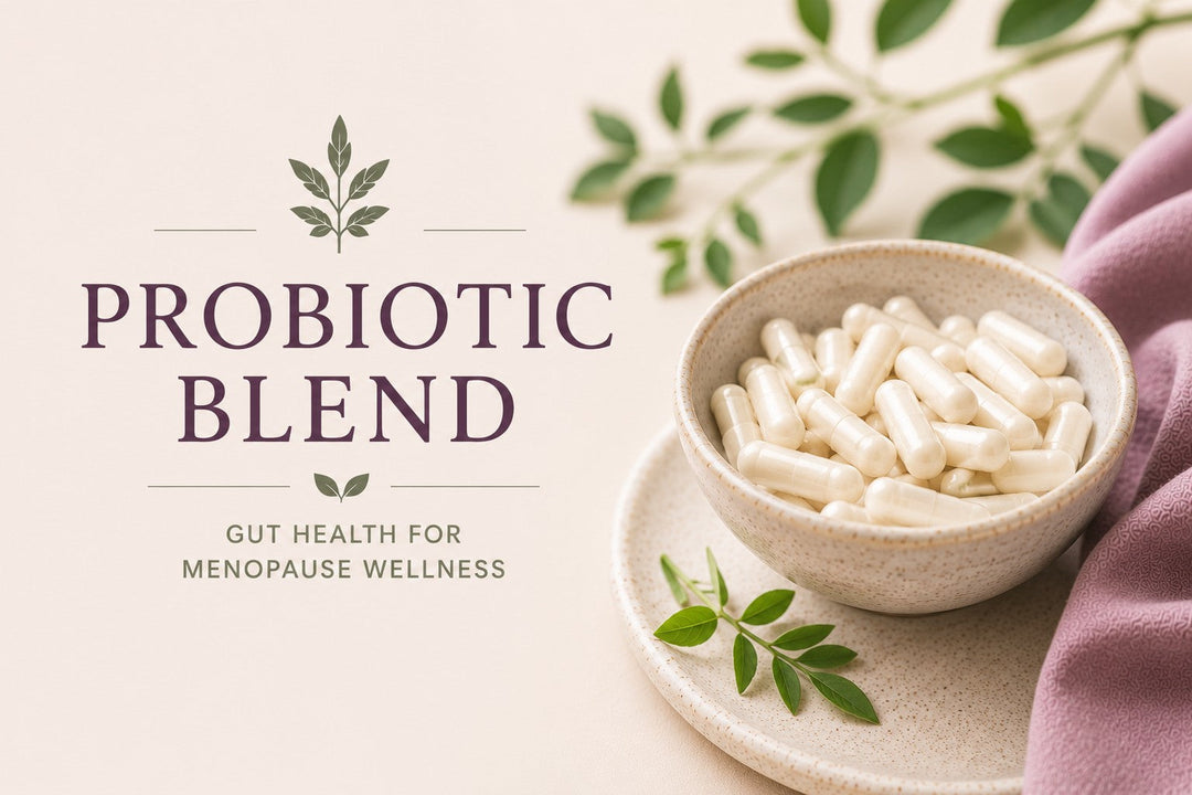 Probiotic supplement blend supporting gut-hormone balance and estrobolome health during menopause
