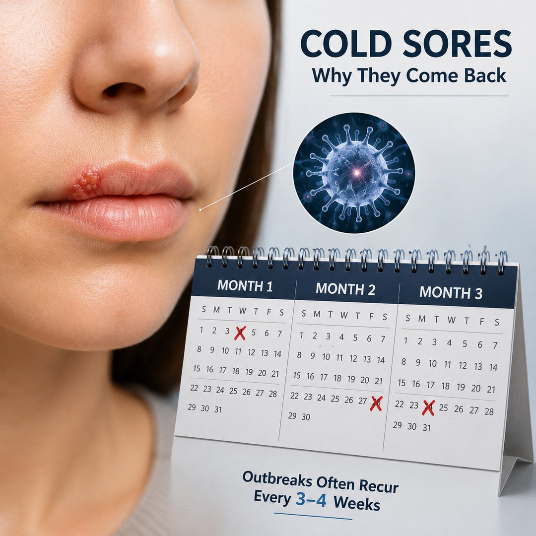 Cold sore triggers and HSV-1 prevention - inside-out approach to cold sore defense