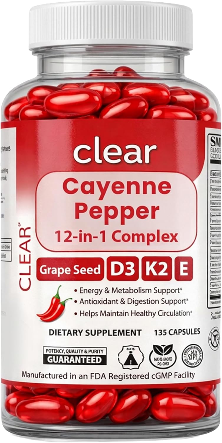 Clear Cayenne Pepper Softgels