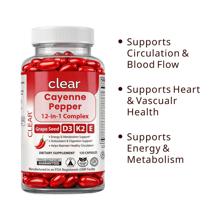 Clear Cayenne Pepper Softgels