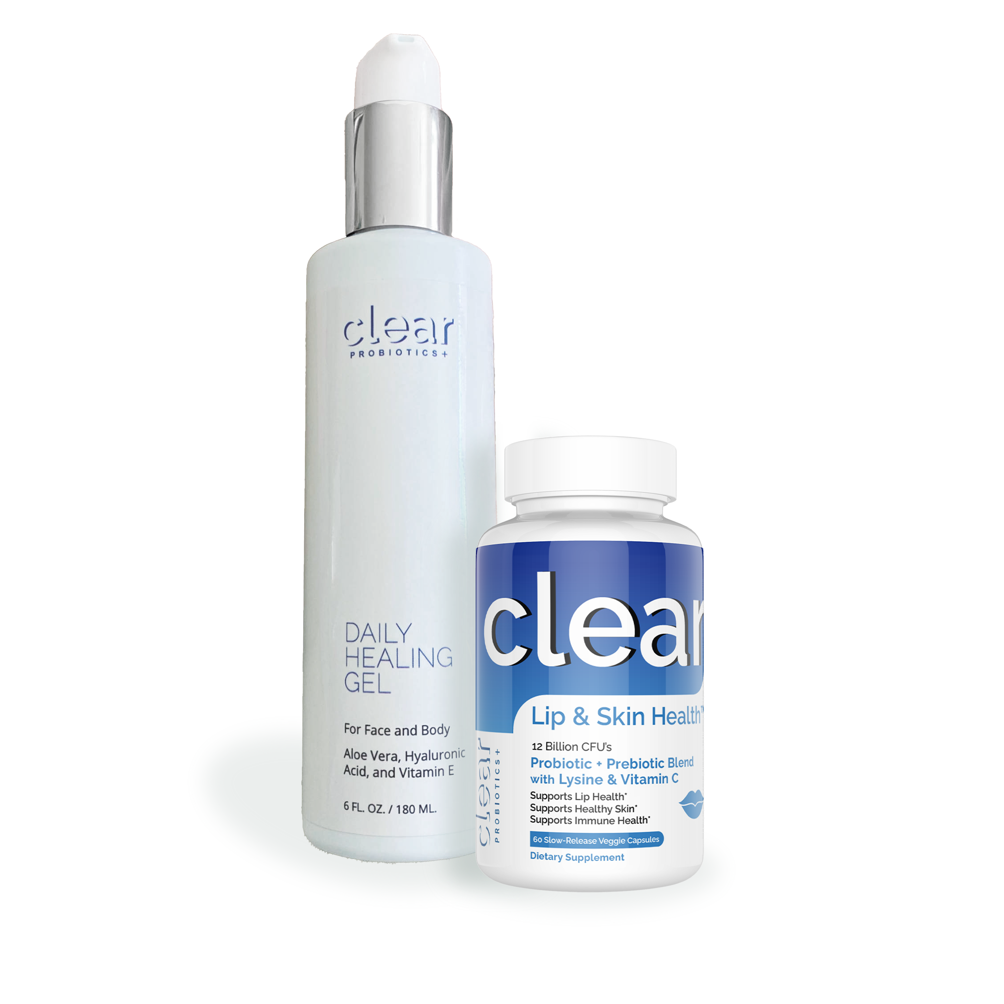 Clear Daily Healing Gel combines well with Clear Lip & Skin Health