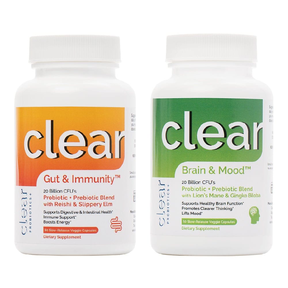 best Clear Brain & Mood + Clear Gut & Immunity Bundle Probiotics Plus | Clear Probiotics