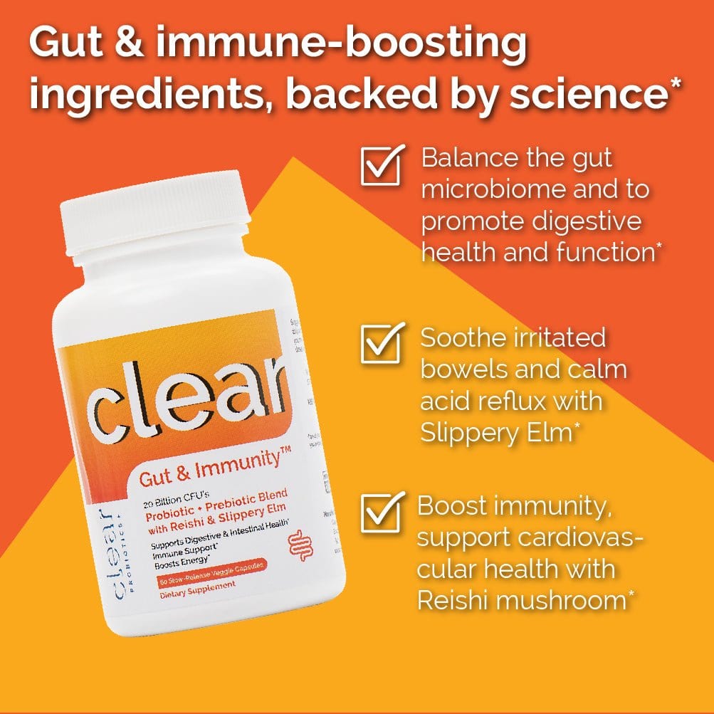 best Clear Gut & Immunity for Digestive and Gut Health Probiotics Plus | Clear Probiotics