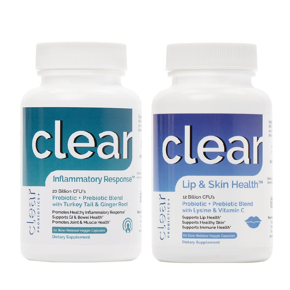 best Clear Lip & Skin + Clear Inflammatory Response Bundle Probiotics Plus | Clear Probiotics