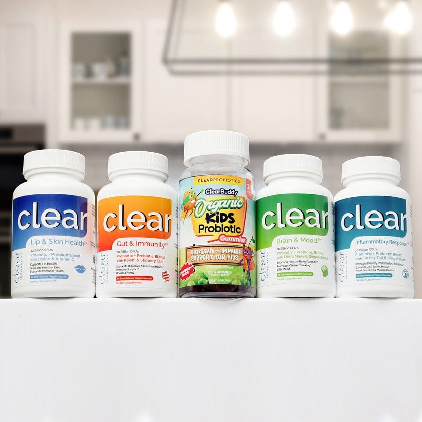 best Clear Lip & Skin Health + Clear Gut & Immunity Bundle Probiotics Plus | Clear Probiotics